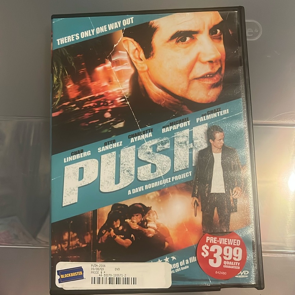 Push dvd * free with purchase